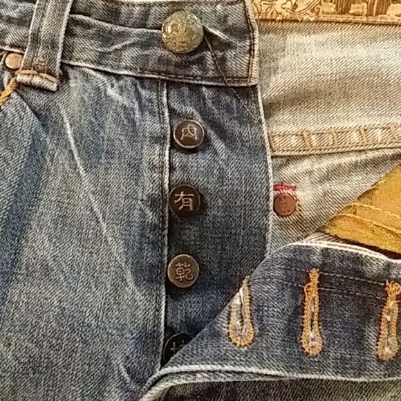 Size 10 Vintage China Jeans with Selvadge - Picture 3 of 6
